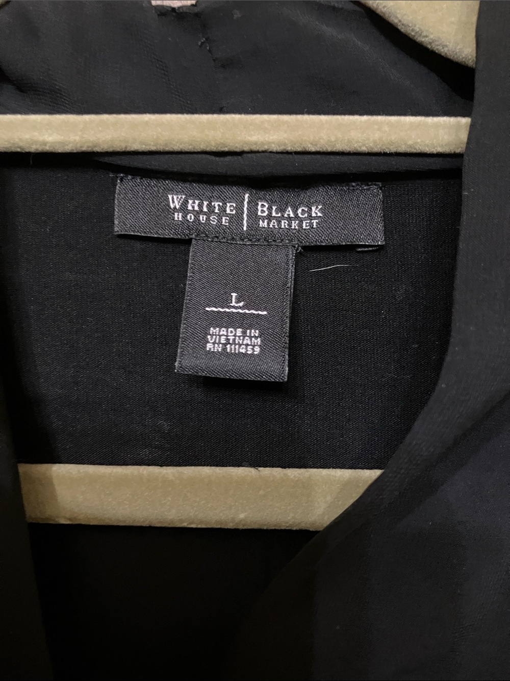 White House Black Market Black Sleeveless Tie-Neck Blouse - Picture 2 of 8